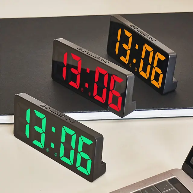 창의적인 숫자 LED 전자 시계: 홈 데코를 위한 스타일리시한 시계