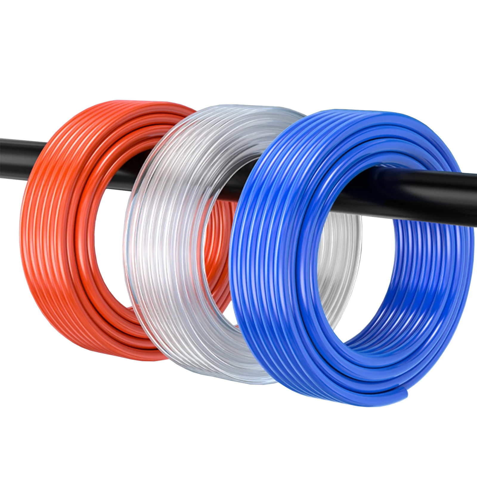 สายลมอัดอากาศ 10ม./20ม./50ม./100ม. ขนาด 4มม. 6มม. 8มม. 10มม. 12มม. ท่อโพลียูรีเทน ท่อลม ท่อ PU สำหรับเครื่องอัดอากาศ 1