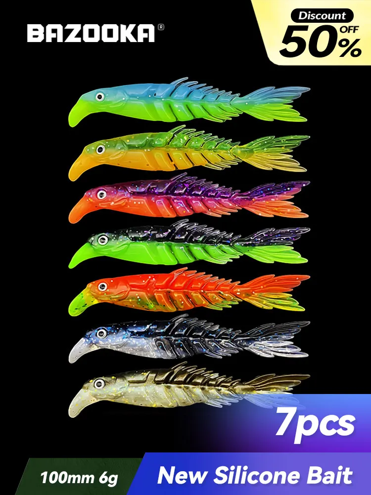 Bazooka Angelköder, weiches Silikon, Scherenschwanz, schwimmend, Leurre-Stärke, langsamend, sinkend, Swimbait, Bass, Hecht, Winterköder – Detail 8