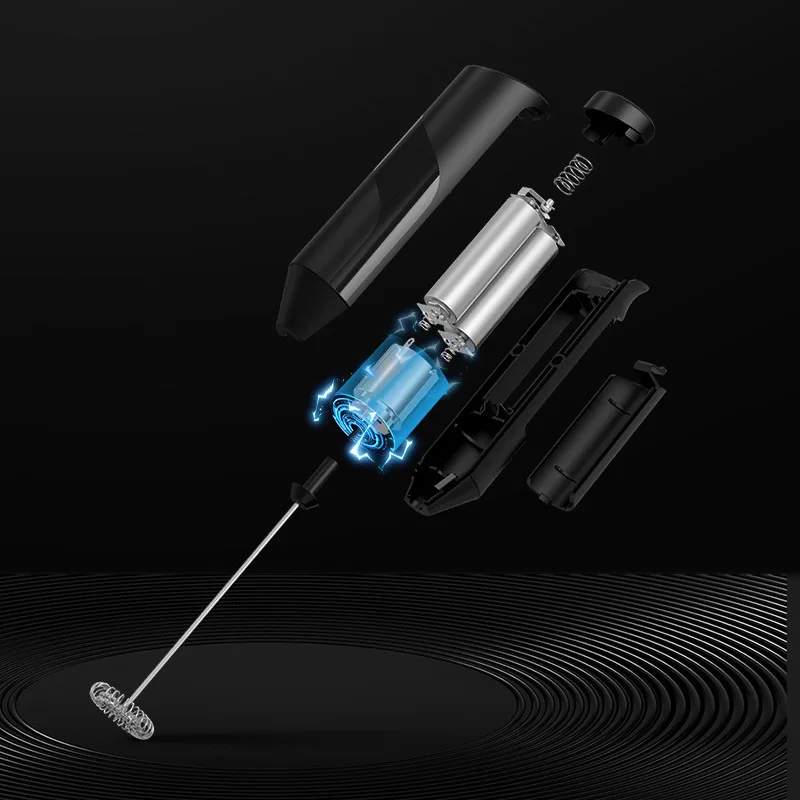 Electric Milk Frother 1PC Small Handheld Wireless Whisk Coffee Creamer Egg Milk Stirring Stick Home Office 3