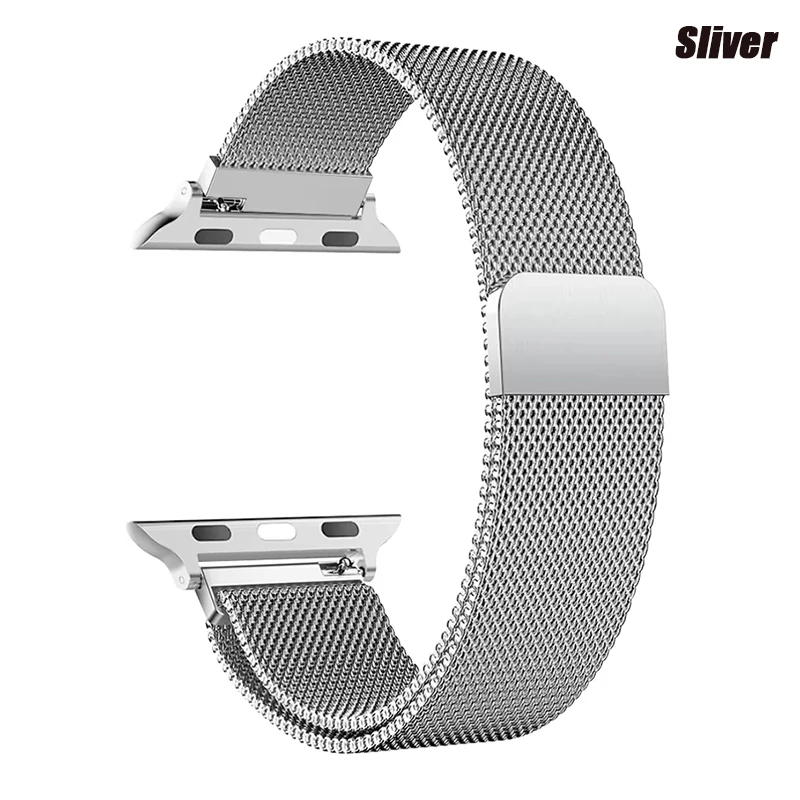 ตัวเลือกสินค้า สายนาฬิกาโลหะ Milanese Loop สำหรับ Apple Watch ทุกรุ่น