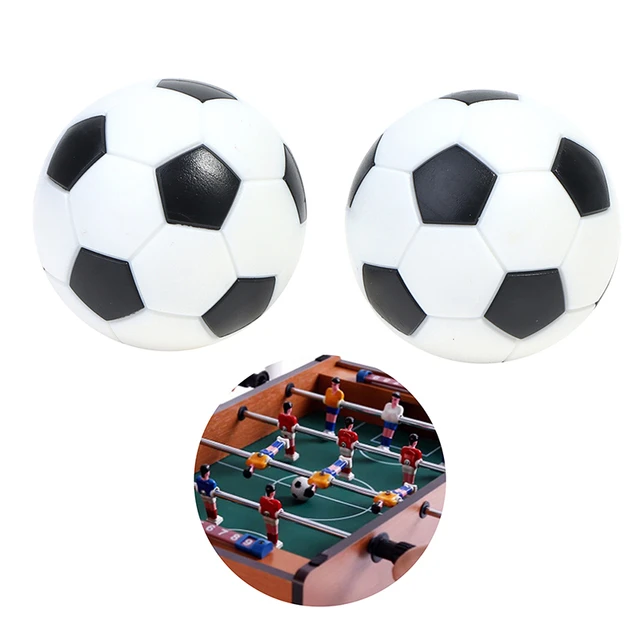 Bola de futebol de mesa de futebol de resina de 2 pces jogos internos  futebol fussball 36mm jogos de futebol de mesa - AliExpress