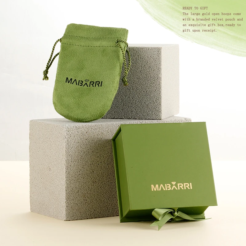 Mabarri Gold Plated Big Multi Stone Hoops Earrings for Women Girls14k Gold Luxury Jewelry Holiday Birthday Christmas Party Gift