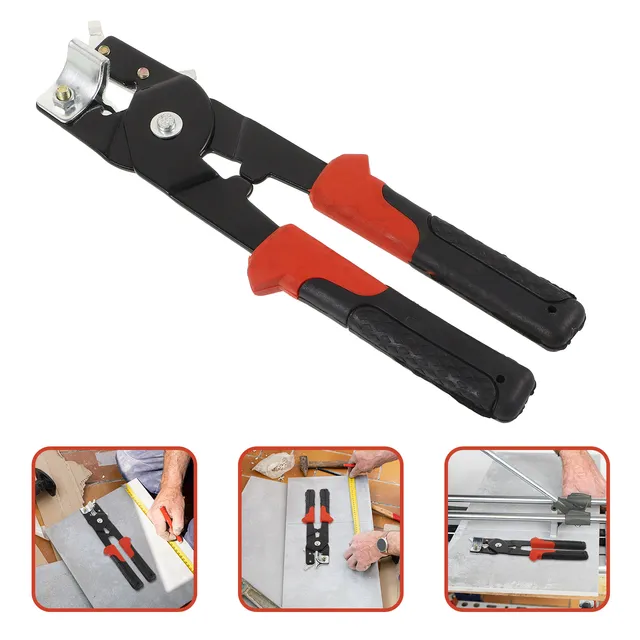 Pince professionnelle à double tête pour carreaux en céramique, pour couper et casser, outil manuel robuste pour carrelage métallique, pour le bricolage et 1