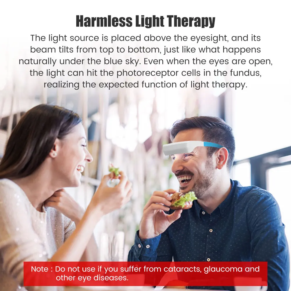 Wearable Blue Light Therapy Glasses