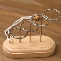 Classic Wooden Rope Puzzle Educational Intellectual Toys Mind Games for Adults Kids Brain Teaser IQ Challenge Juegos De Ingenio 1
