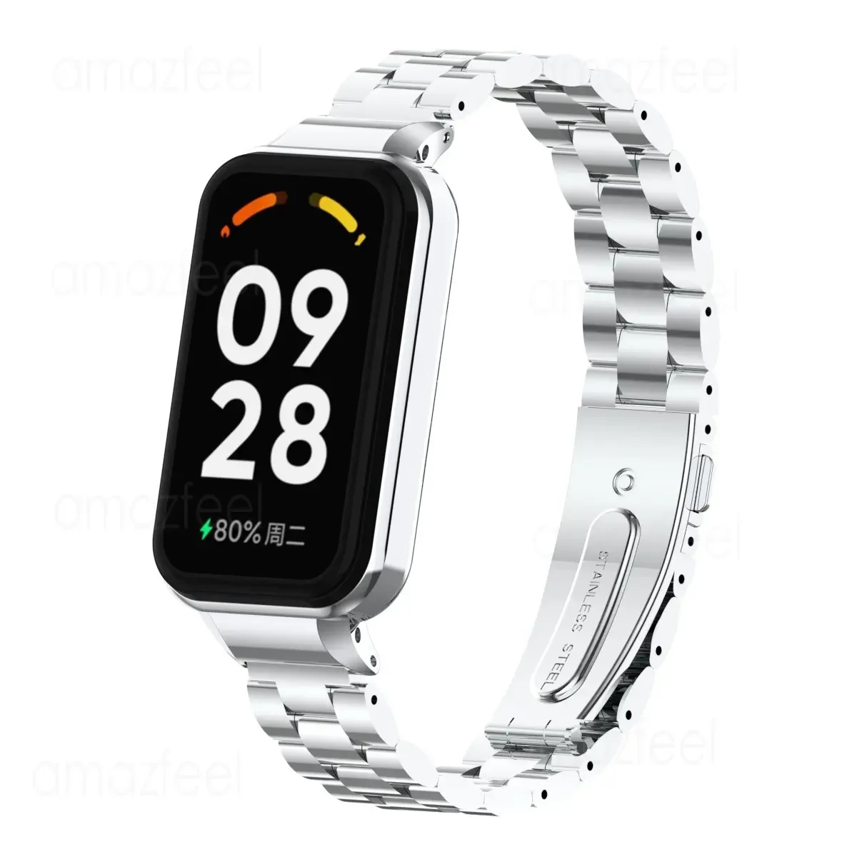 Correia Magnética para Xiaomi Smart Ver Pulseiras de Metal Proteção Acessórios Ativos mi Band 8 - Image 4