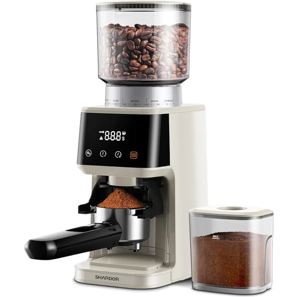 

2023 New Conical Burr Coffee Grinder Electric for Espresso with Precision Electronic Timer, Touchscreen Adjustable