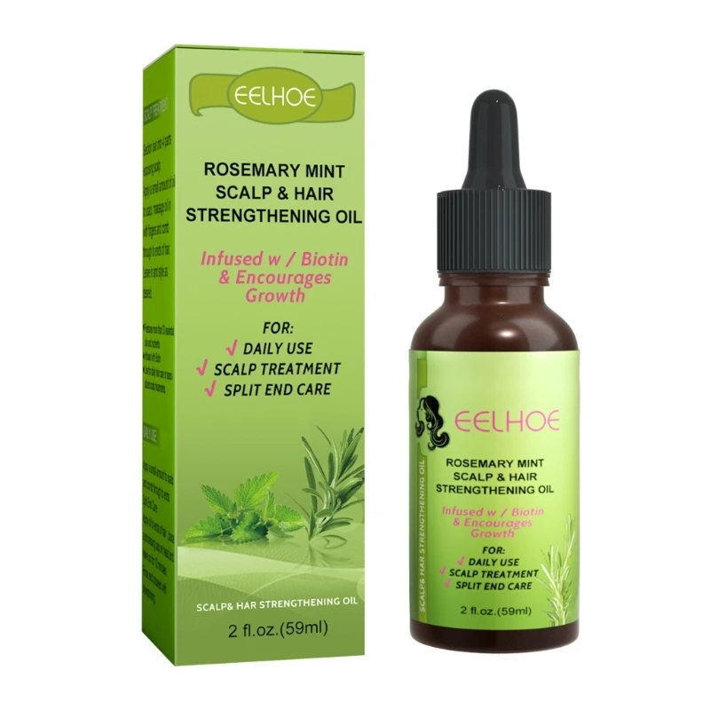 

59g Hair Strengthening Oil Scalp Mint Smoothing Hair Oil Unisex Prevent Hairloss E74C