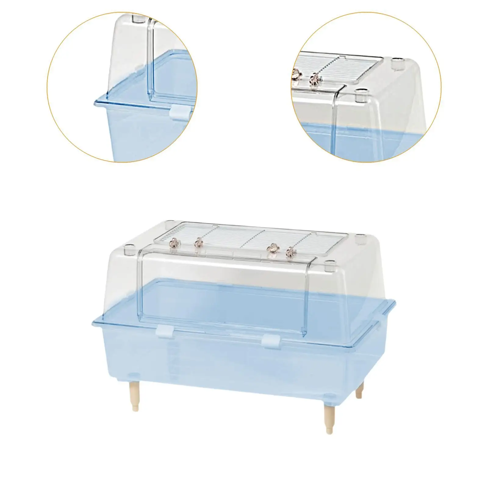 Transparent Hamster Cage Mice and Rat Habitat Small Animal Cage Hamster House Small Animals