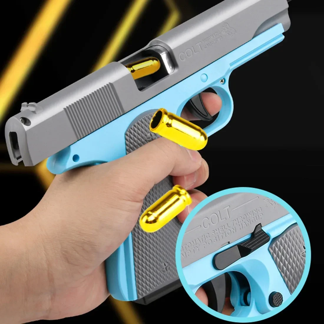 Mini Model Gravity Straight Jump Toy 3D Printed Gun Non-Firing  Cub Radish Toy Knife Kids Stress Relief Toy Christmas Gift 4