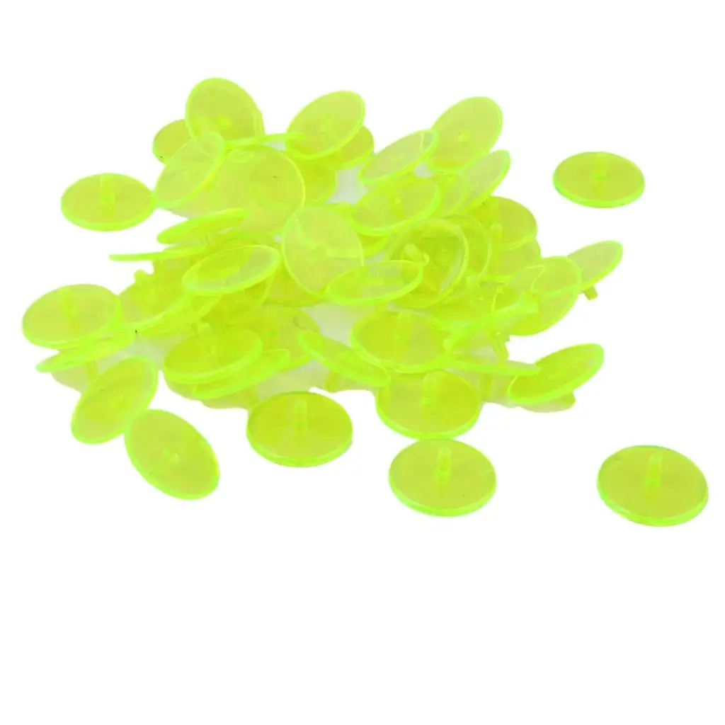 50 Pieces / Piece Plastic Round Transparent Golf Ball Marker-