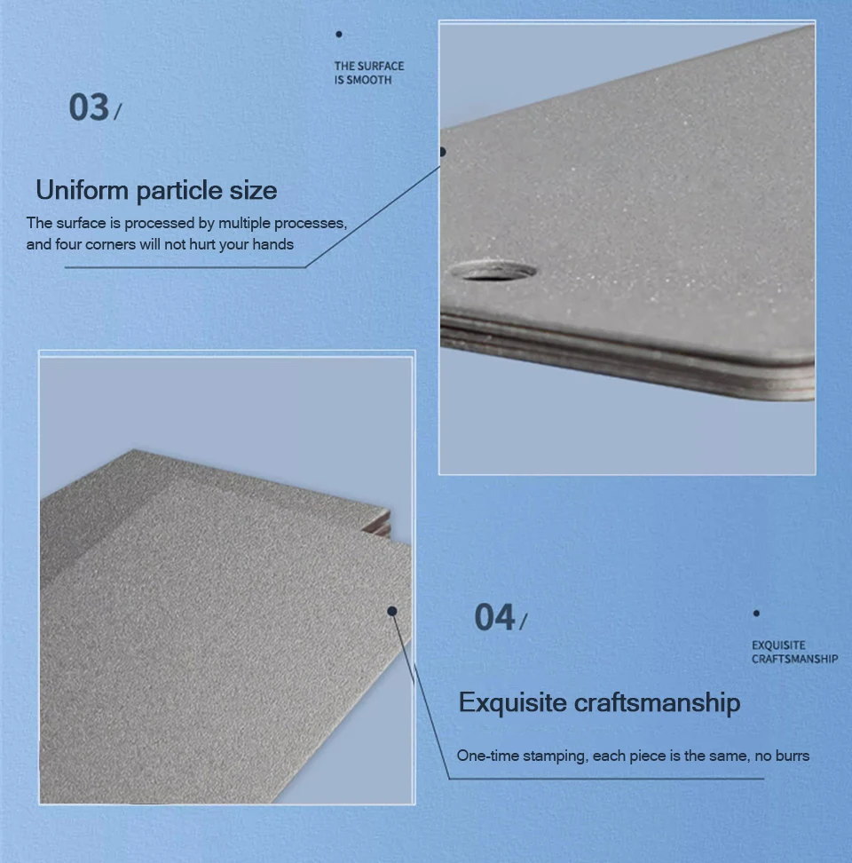 10 Stück sandgestrahlte Stahl-Testplatten – GB-Standard sandgestrahlte Substrate für Lackbeschichtung, Salzsprühtest und Farbabgleich SD-8 – Detail 3