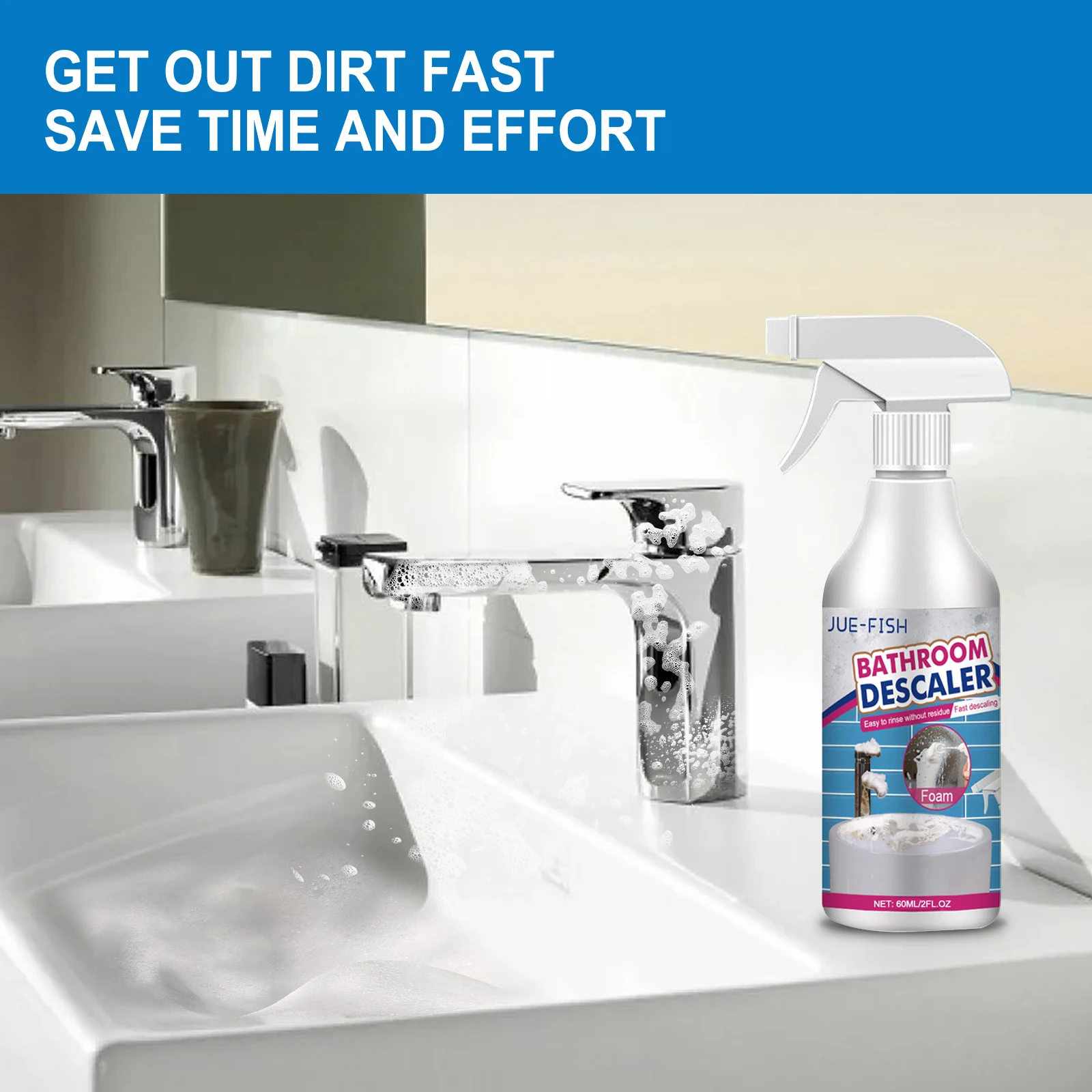 Bathroom Cleaner Multi Functional Bathroom Cleaner Cleans Stubborn Dirt Restores Shine Removes Odor No Irritation No Residue