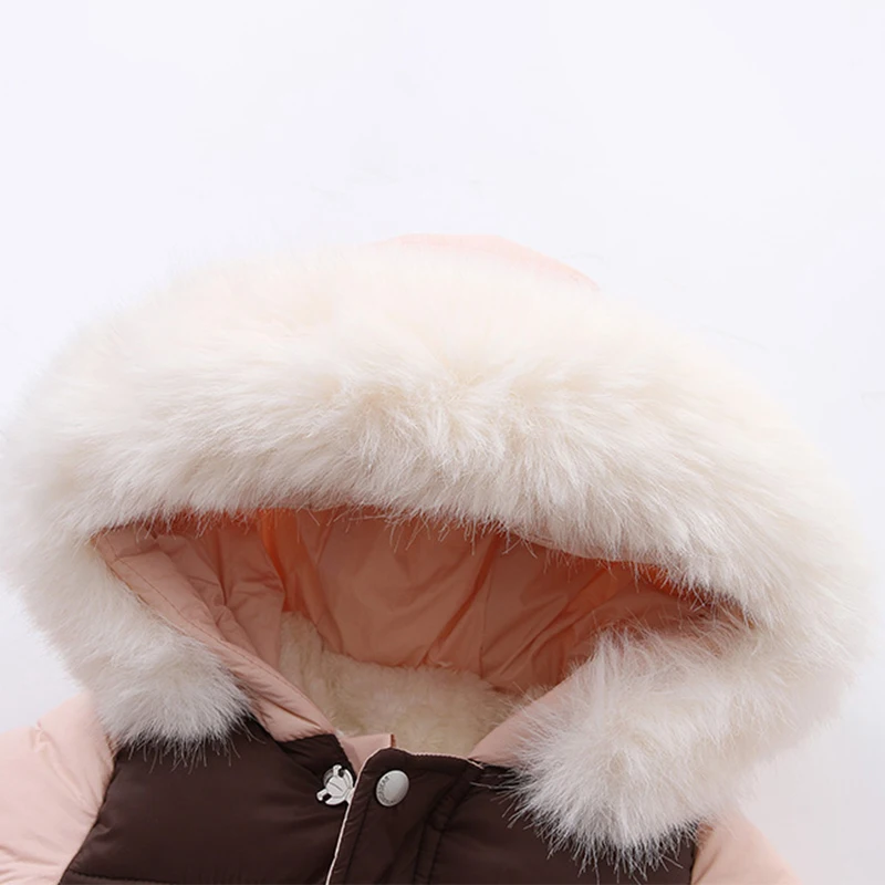 Winter Newborn Baby Girl Jumpsuit Warm Baby Romper Gloves Ski Suit Thicken Infant Snowsuit Children&rsquo;s Clothing Set baby jumpsuit ski jumpsuit