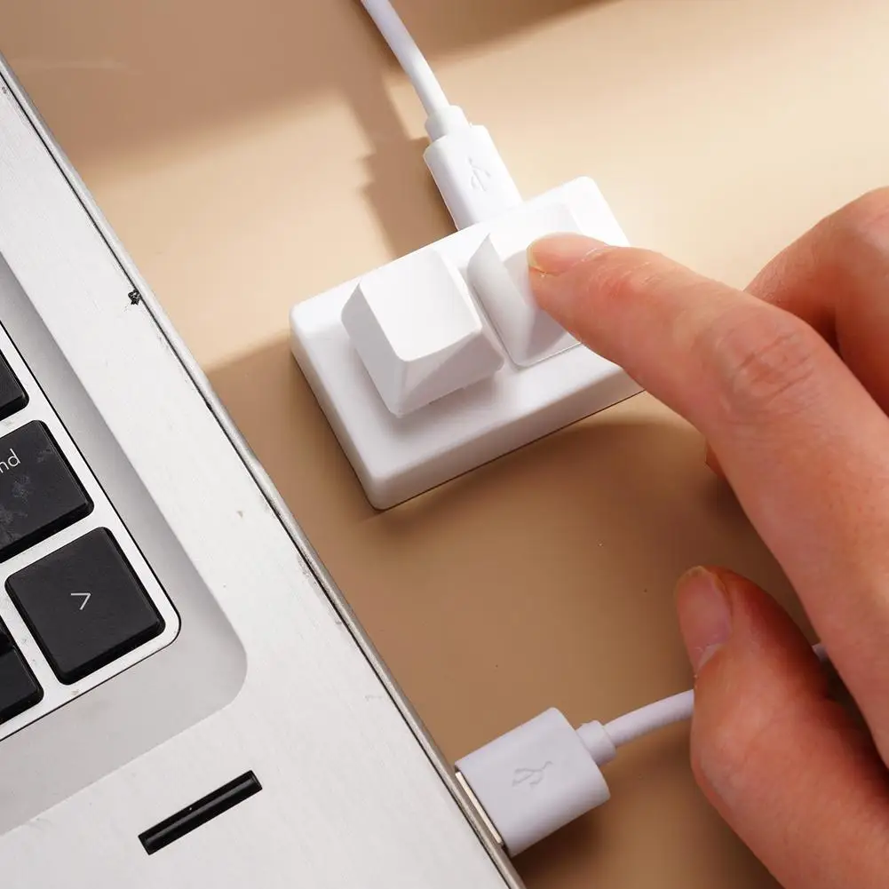 2키 USB 사용자 정의 프로그래밍 가능 매크로 미니 키보드 복사 및 붙여넣기 키패드 포토샵 게임용 키패드 레드 스위치