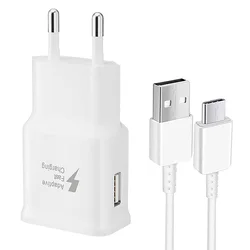 15W Fast Charging Power Adapter with 120CM USB Type - C Cable - White EU With Cable