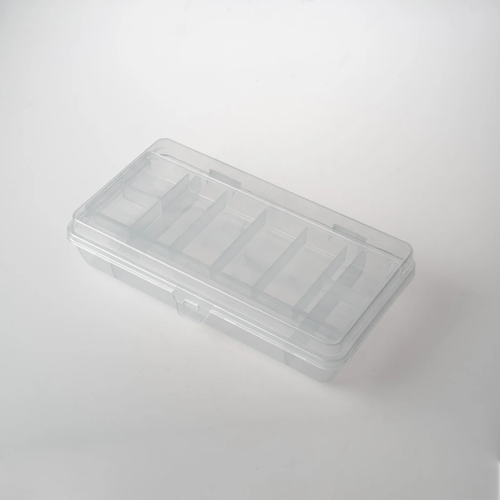 BOWORK Plastic Transparent Storage Container Organizer Double Layer Plastic Box Bow Frogs Bow Parts
