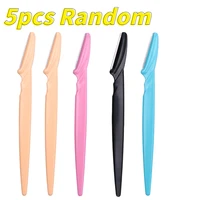 Eyebrow Razor Eyebrow Trimmer Women Face Razor Hair Remover Eye Brow Shaver Blades for Cosmetic Beauty Makeup Tools 1/5/10 Pcs 2