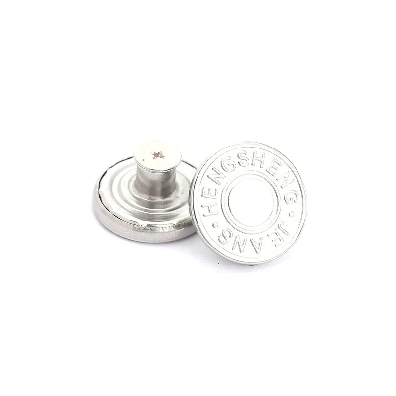10Pcs 금속 청바지 단추 17mm 교체 바느질없는 나사 단추 수리 키트 Nailless 이동식 진 버클 의류 바지 핀
