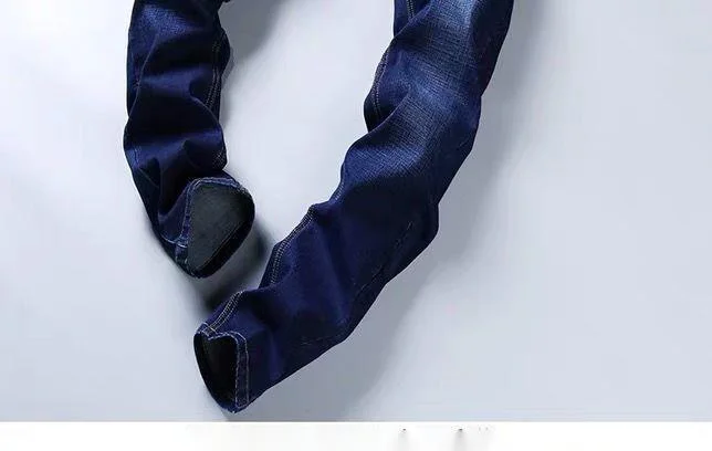 2024 Spring New Jeans Loose Size Straight Stretch Casual Trend Business Slim Fit Men's Pants_voghion.com