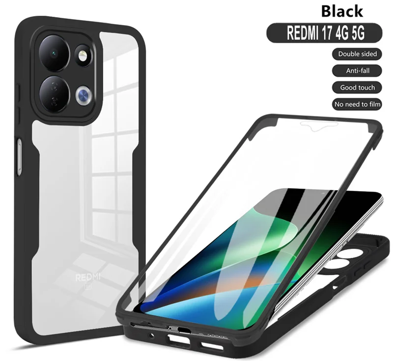 360° Clear Shockproof Soft Silicone Phone Protector Case