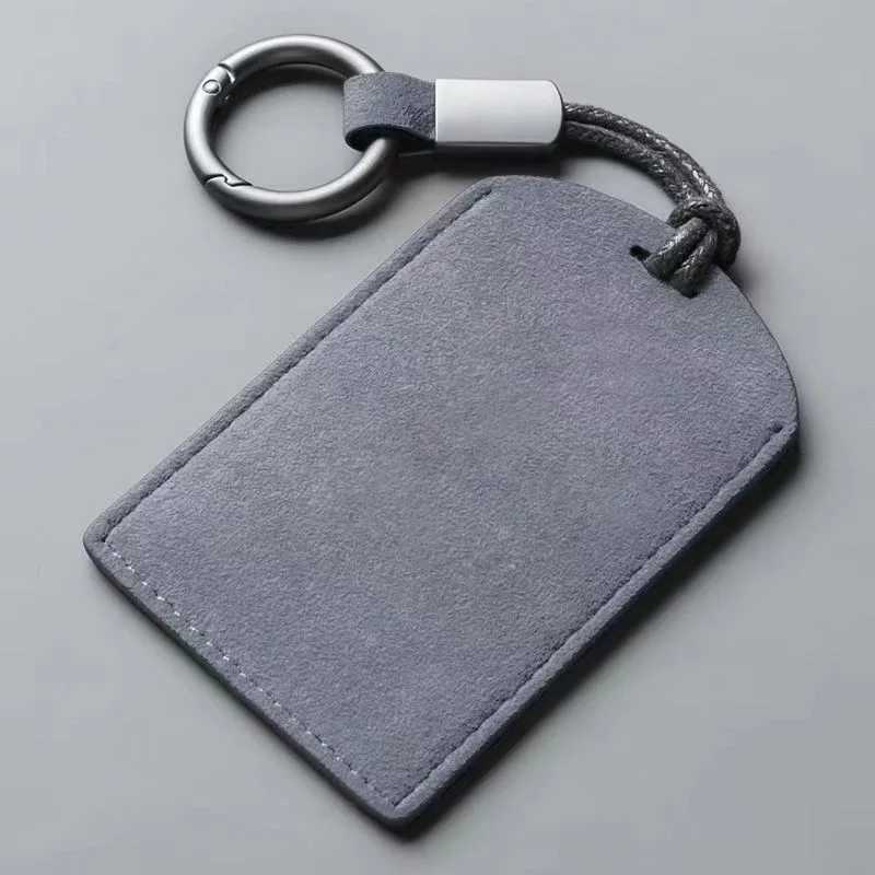Tesla, BMW, Toyota 및 Honda 자동차에 적합한 9x6cm 카드 스타일 자동차 키 가죽 케이스. NFC 카드 보호 케이스 열쇠고리.