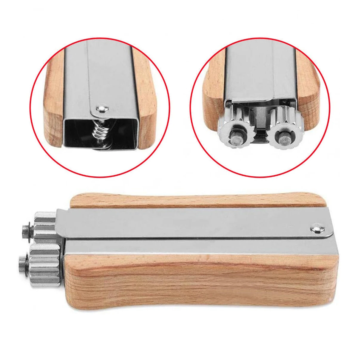 1Pc Stainless Steel Honeycomb Wire Tensioner Wooden Handle Nest Frame Wire Tensioner Frame Beehive Nest Plier Straightening