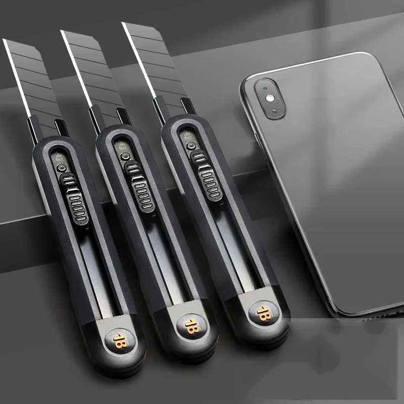Pocket Knife Utility Knife Box Cutter Retractable Blade 9/18mm Knives for Home Office School Stationery Cut Paper Craft box cutter utility knife paper cutting knife cutting knife paper cutter art knife box opener