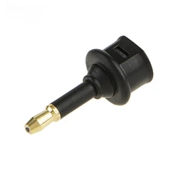 High - Fidelity Digital Optical Audio Adapter - Toslink to 3.5mm Mini SPDIF Connector - 10pcs