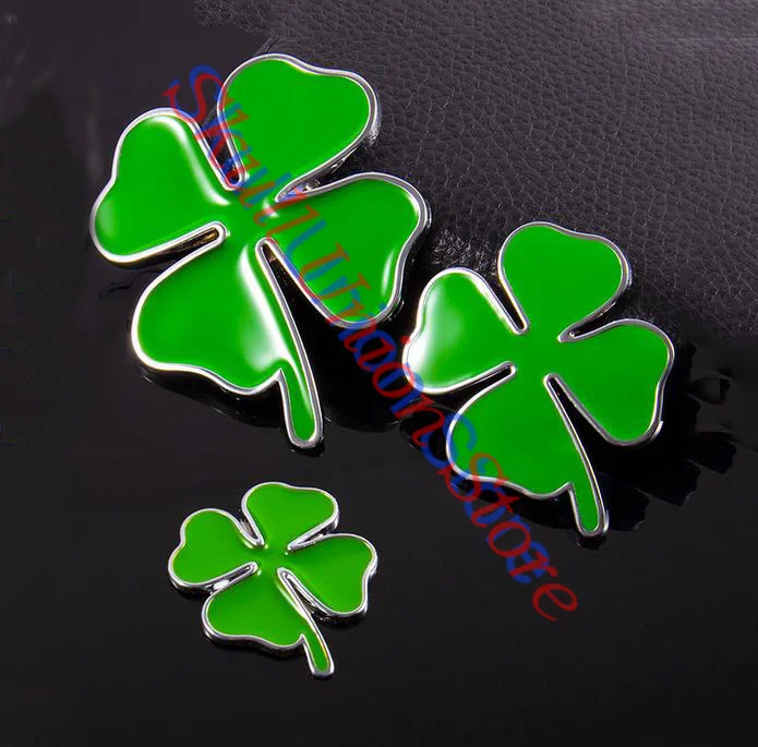 3D Metal Lucky Four Leaf Clover Car Sticker Car Emblem Logo Decalcomanie Per Alfa Romeo Giulietta Clover Auto Styling Badge Sticker