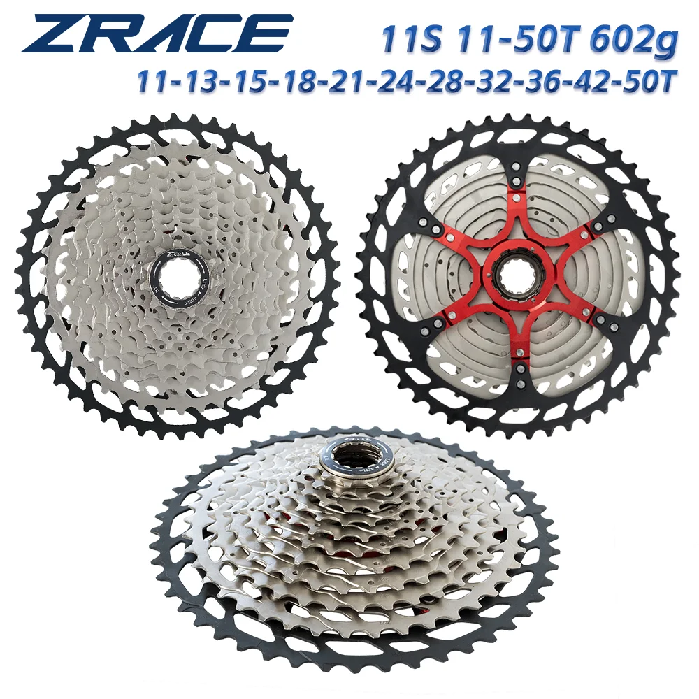 ZRACE Bicycle Cassette 8 9 10 11 Speed MTB Bike Freewheel 11-42T / 11-46T / 11-50T / 11-52T for ALIVIO / DEORE / SLX / XT