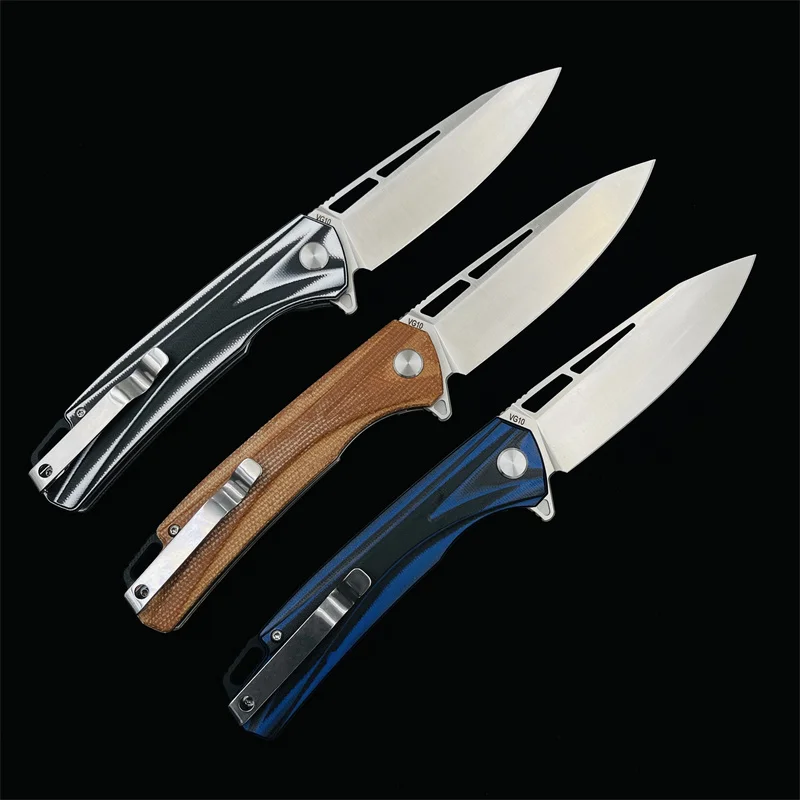 Y-START Flipper Folding Knife Ball Bearing Washer VG10 Blade G10 Handle 3 Colors Outdoor Camping Hunting Daily EDC Tools LK5021N 2