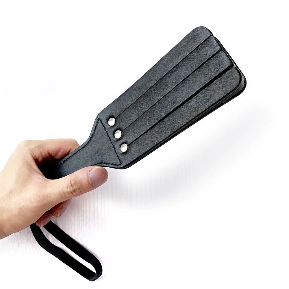Bondage PU Leather Spanking Paddle Flirt Fetish Slave Flogger Whip Sex Toys Adult Couples Valentine's Day Game
