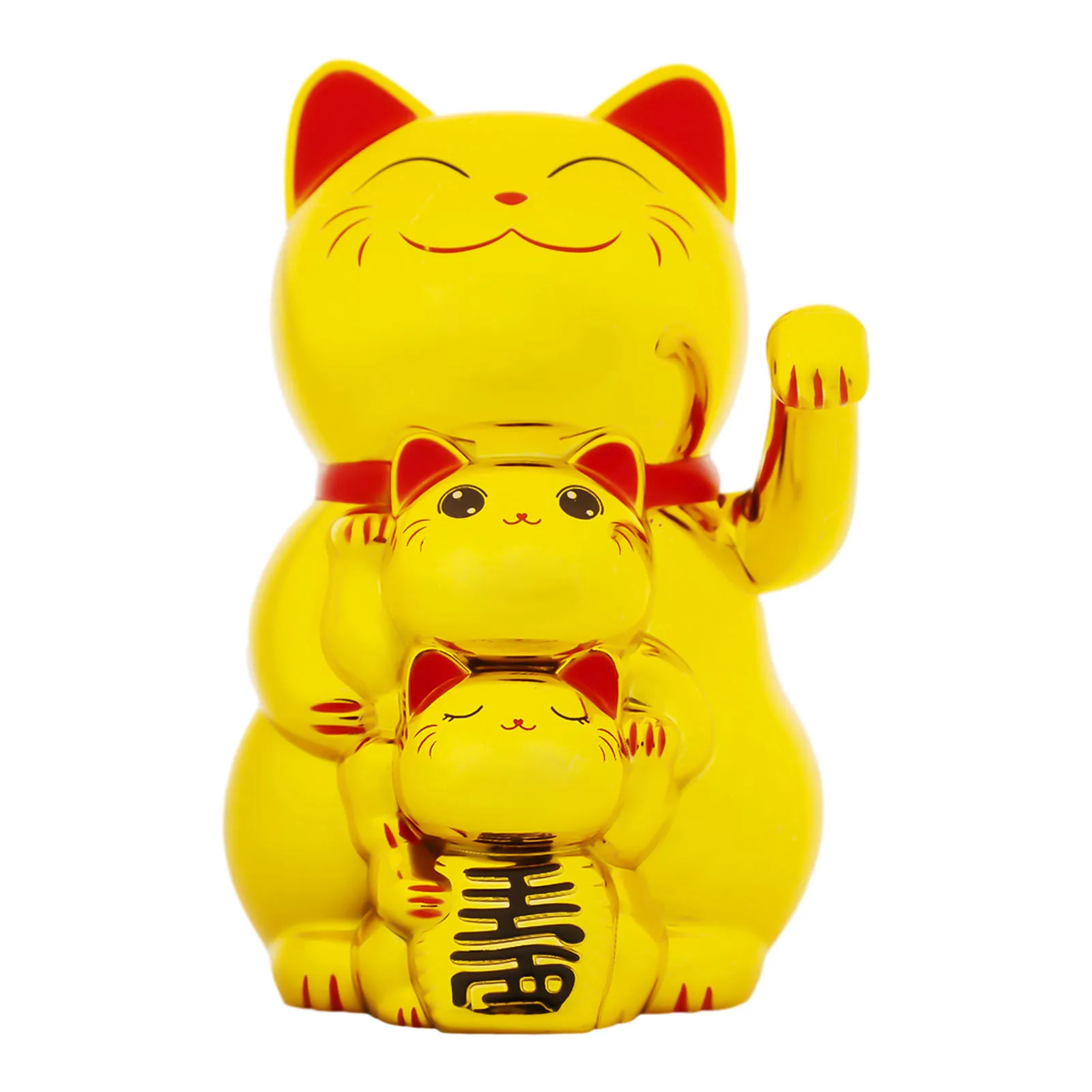 

Chinese Lucky Cat Solar-Powered Automatic Waving Lucky Cat Cashier Ornaments For The Family Of Three Welcome Waving Cat Statue