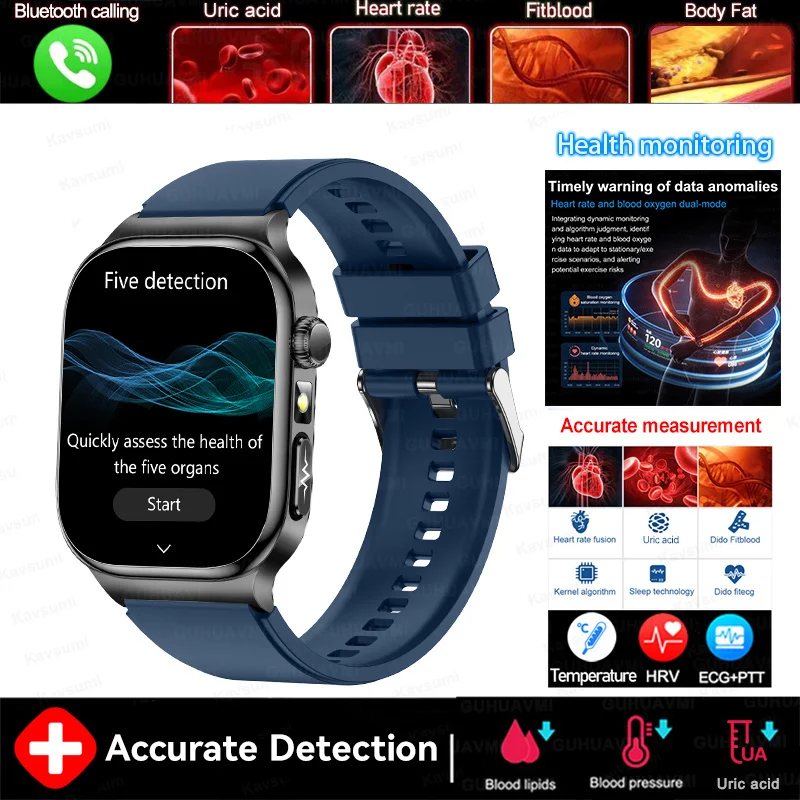 2026 Health Monitoring Five organ Smart Watch Accurate ECG Uric thumbnail 12