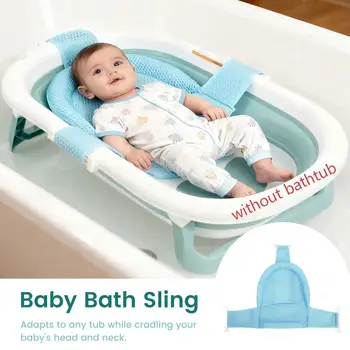 Supporto per il bagnetto del bambino Tappetino in rete Tappetino per vasca da bagno per neonato Tappetino per vasca da bagno antiscivolo Tappetino per cuscino per sedile per vasca da bagno galleggiante per 0-2 anni (