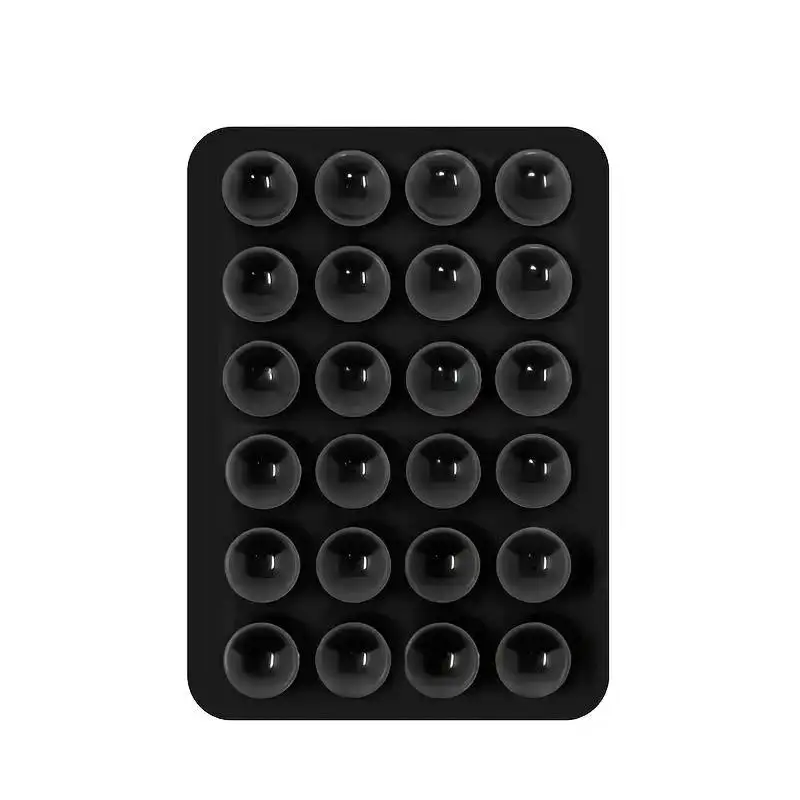 Silikon-Saugnapf-Telefonhalter-Matte, multifunktionaler Saugnapf-Telefonständer, quadratisch, rutschfest, einseitig, Aufkleber auf der Rückseite – Detail 11