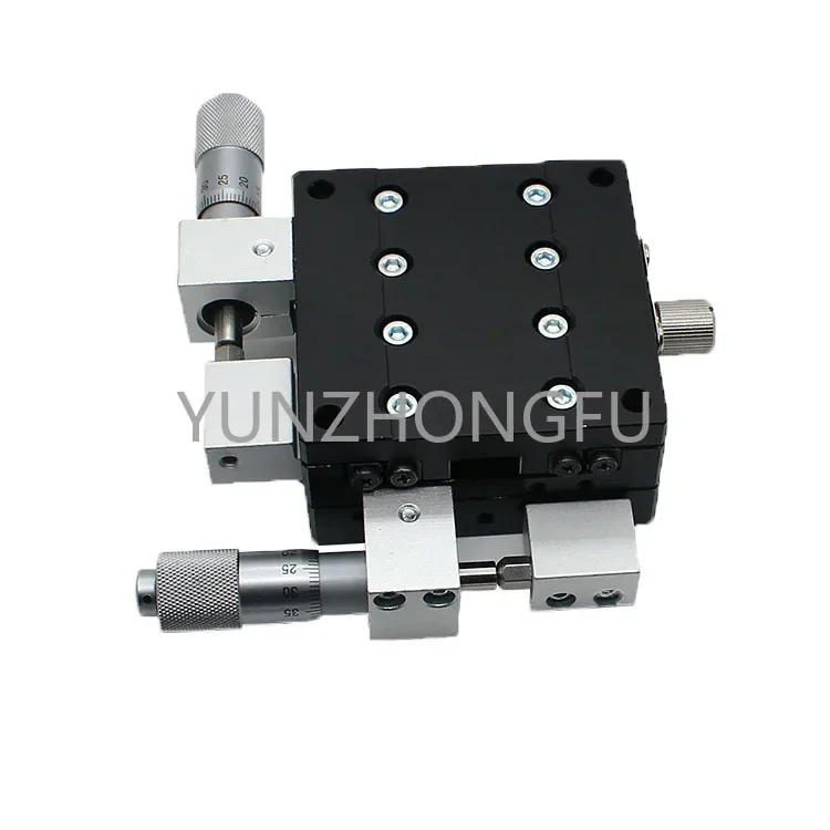 

80x80mm 25mm Manual Translation Stage Lab Jack Linear Table Xy Gliding Other Optics Instruments Wm