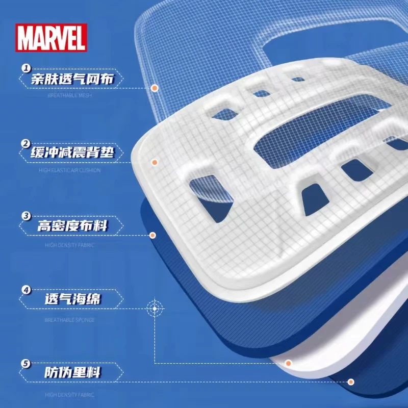 2022 Disney New School Bag For Boys Primary Middle Student Shoulder Orthopedic Backpack Iron Spider Man Captain America Mochilas