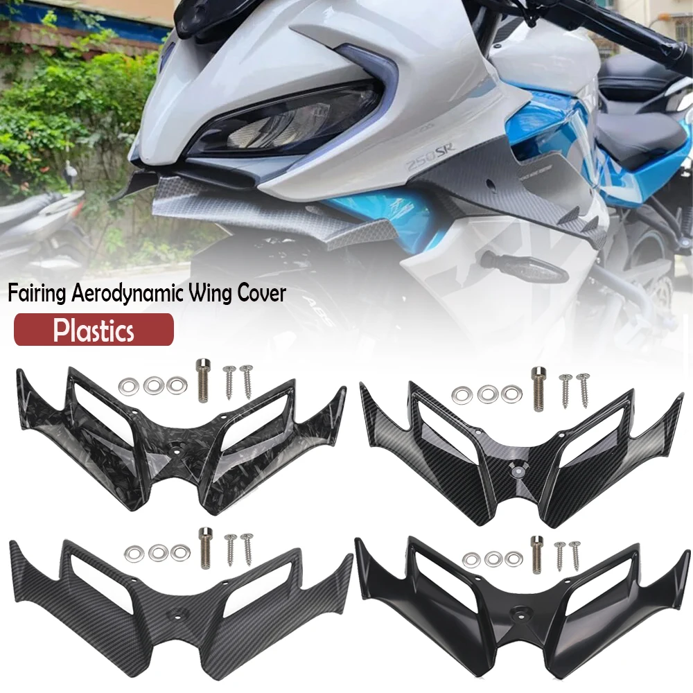 

For CFMOTO 250SR 300SR 250 300 SR MY22 Motorcycle Front Fairing Aerodynamic Winglet Lower Cover Protection Guard Fixed Wind Wing