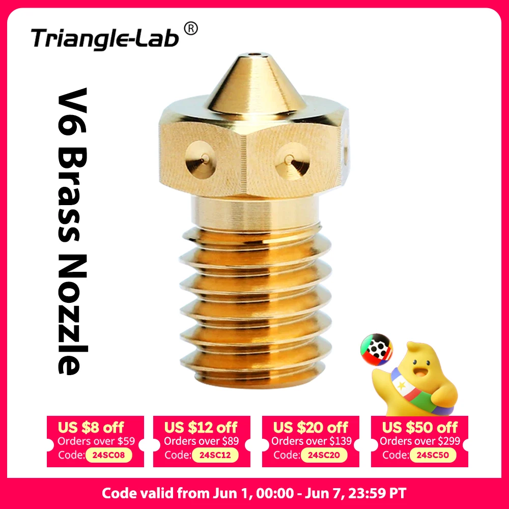 Trianglelab felső minőségű V6 Szívócső számára 3D Nyomtató hotend TD6 CHC készlet TR6 v6 nozzles Alapanyag extruder Sárkány rapido hotend