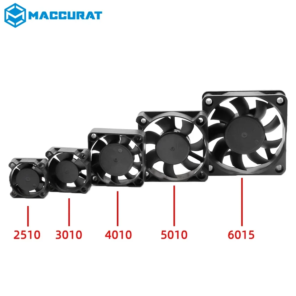 5015/4010/4020/3010 12v/24v 3D Printer Cooling Fan 2Pin Turbo Fan 3D Printer Parts