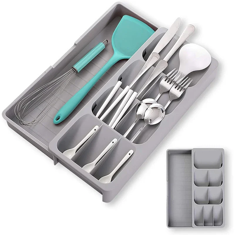 

Silverware Rack Block Spoon Knives Forks Organizer Drawers Kitchen Holder Bottle Storage Cutlery Tray Utensil Multipurpose Spice