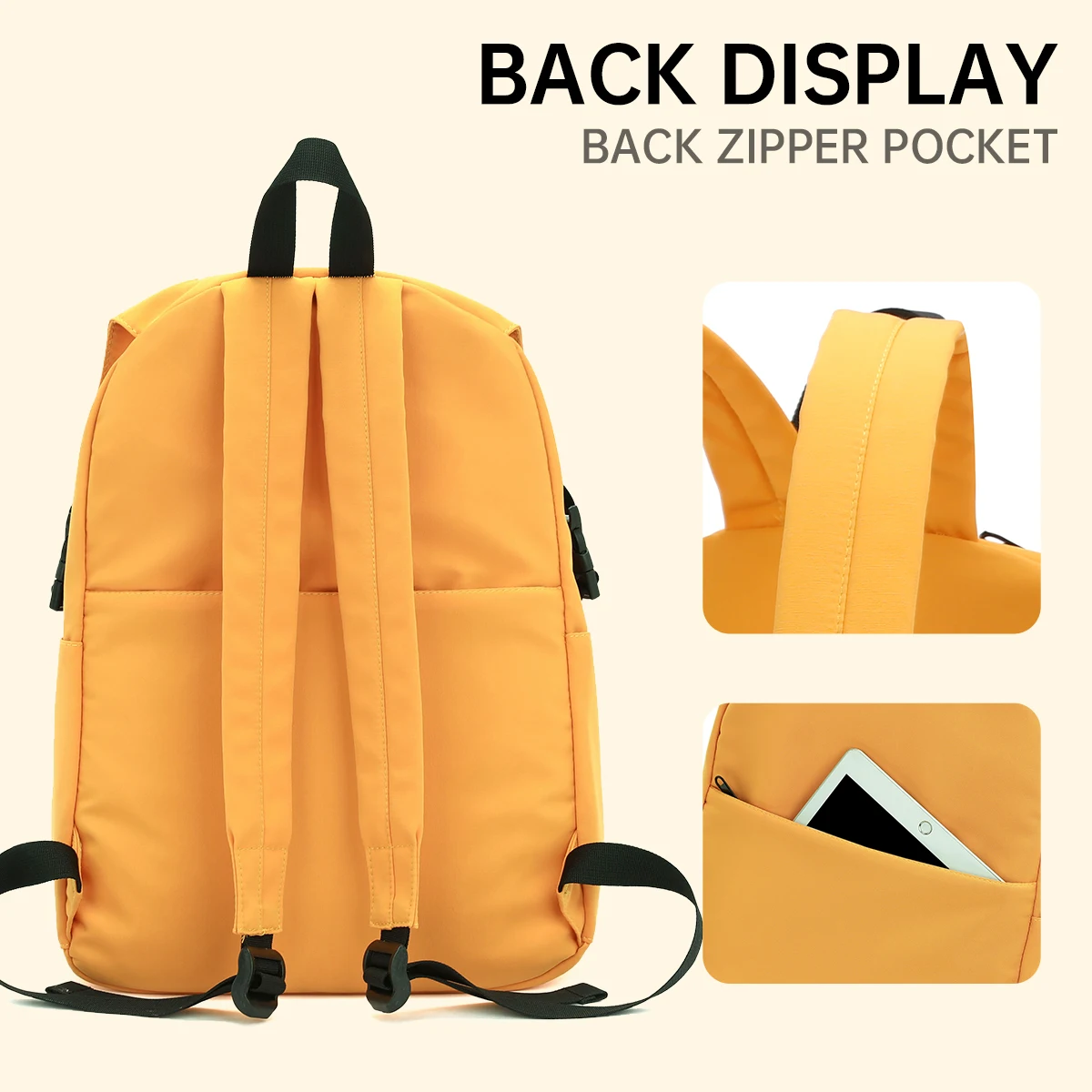 Good-Looking Schoolbag, Simple and Large-Capacity, Computer Backpack for College Girls and High School Students, Niche Harajuku
