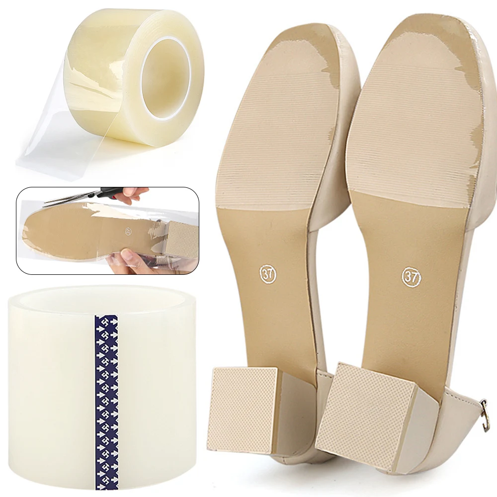 Self-adhesive Clear Shoes Sole Protector Sticker for High Heels Sneaker Bottom Shoe Store Special Dust-proof Sole Film Tape
