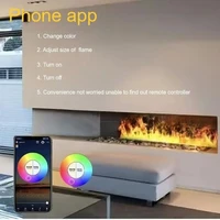 Уютная гарантия Светодиодный камин Не требует установки Безопасный для детей и домашних животных Испаритель Электрический камин без вентиляции 3d водяной пары — изображение 6