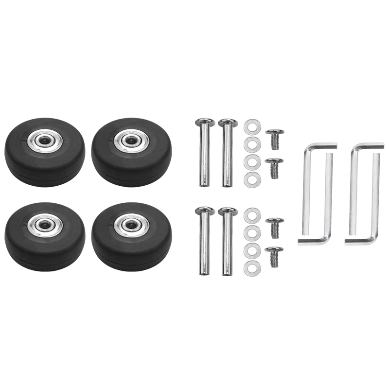 

OD 50Mm 4 Sets Of Luggage Suitcase Replacement Wheels Axles Deluxe Repair Tool