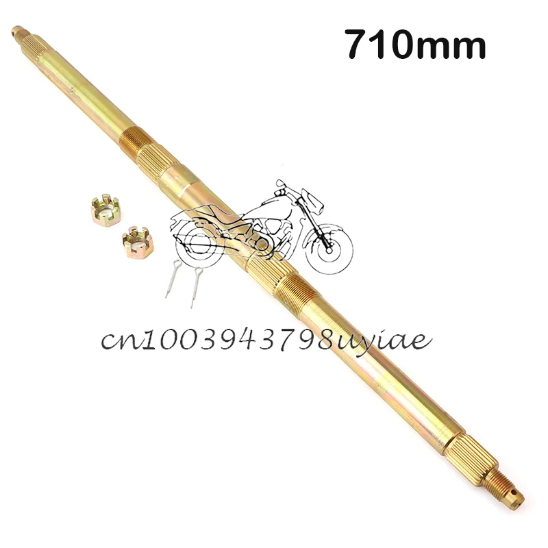 710mm Rear Axle Fit For DIY 49cc 50cc 110cc 125cc Electric Mini Kids Go Buggy ATV  Vehicle Kart Quad Bike Scooter