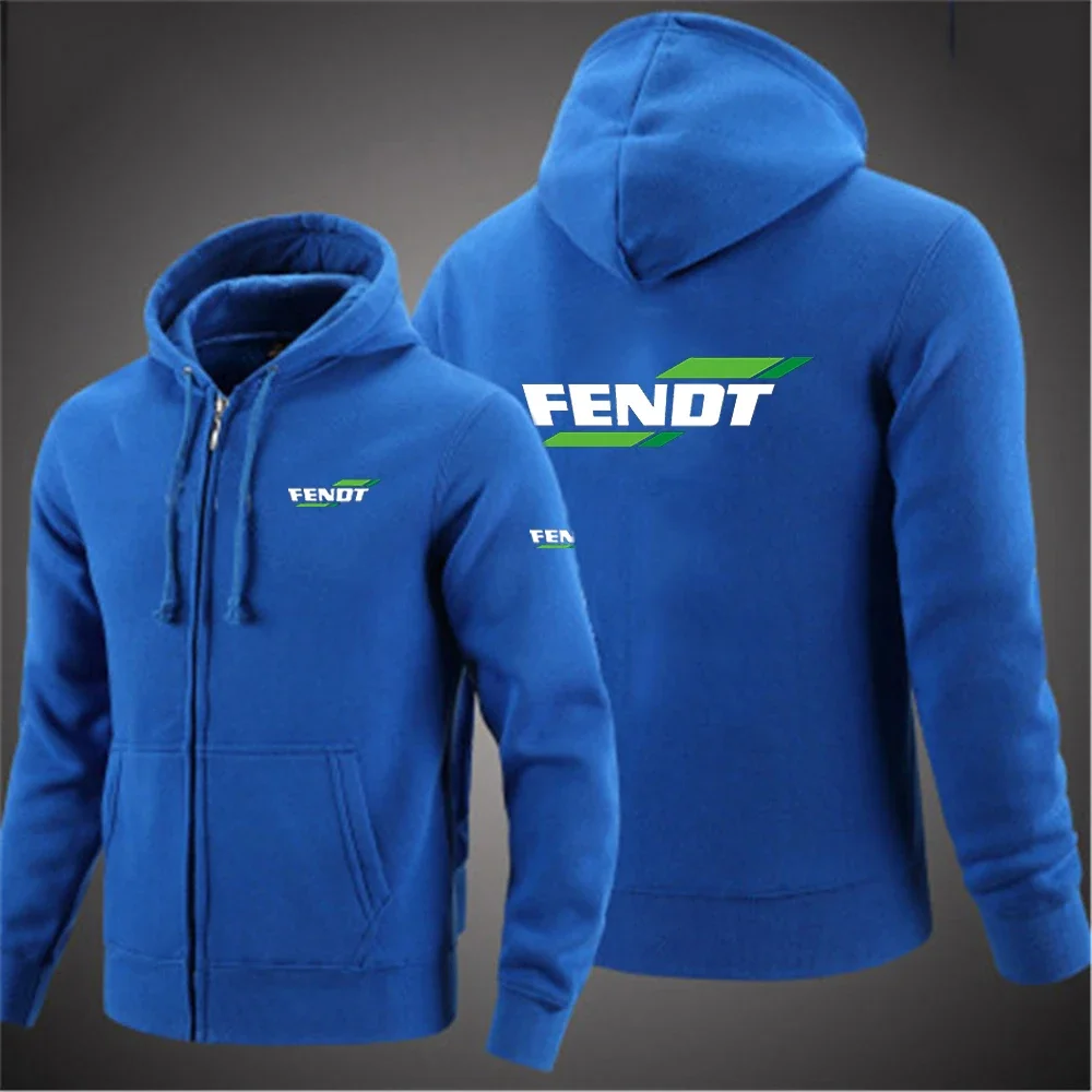 New Men's Fendt Printing Sweatshirt Solid Hoodies Fashion Comfortable Fleece Hip Hop Harajuku Casual Zipper Jacket Coat 2